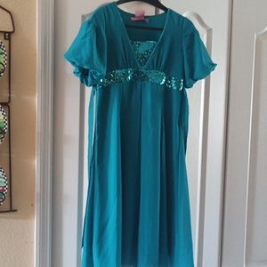 Hype teal dress for girls cute and fancy